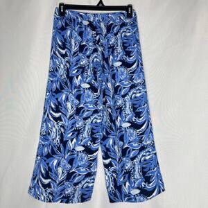 Lilly Pulitzer Pants Size 8 AVERY Crop Pant High Tide Navy You’re The Zest